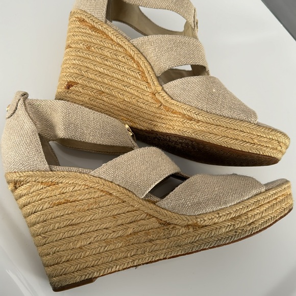 Michael Michael Kors Women’s Berkley Mid Wedge Sandals - Size 10 - Picture 7 of 9